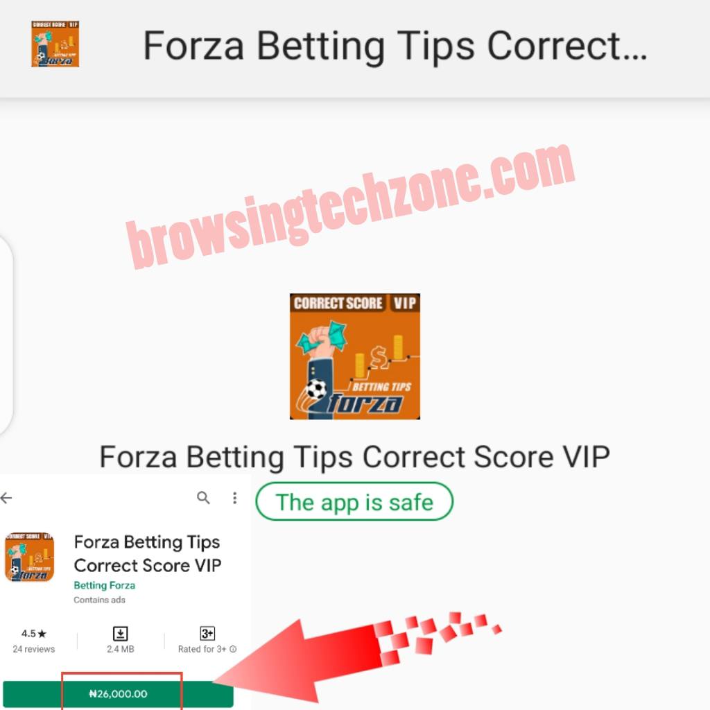 Forza Betting Tips Correct Score Apk